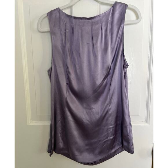 Classiques Entier Atelier Womens S 100% Silk Dusty Purple Sleeveless Blouse Tank - Picture 2 of 9